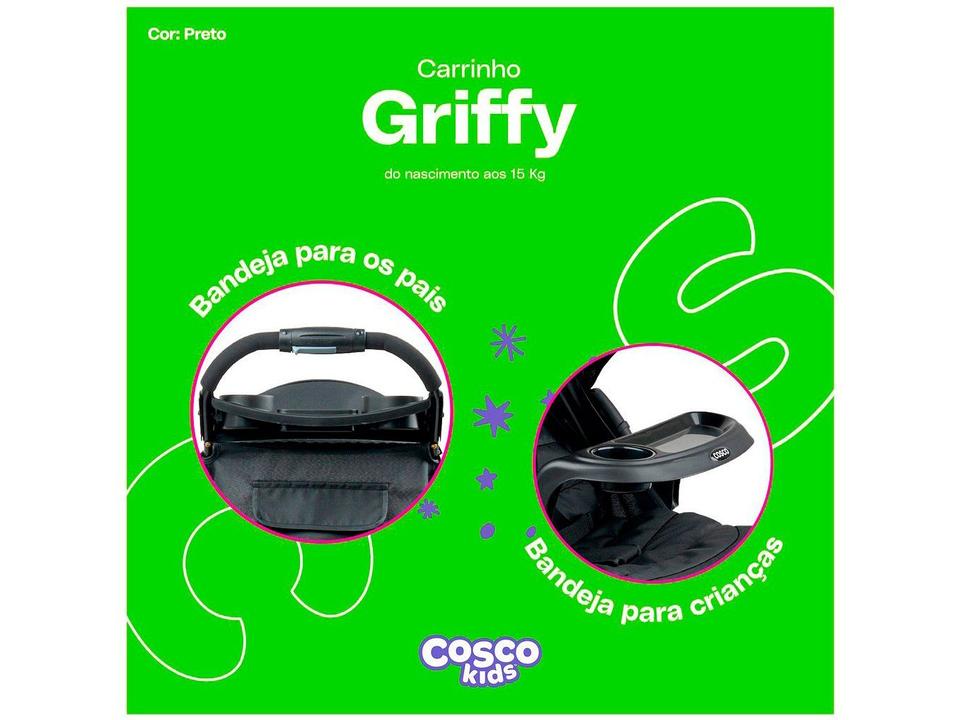 Carrinho de Bebê Cosco Griffy 4 Rodas 0 a 15kg - 16