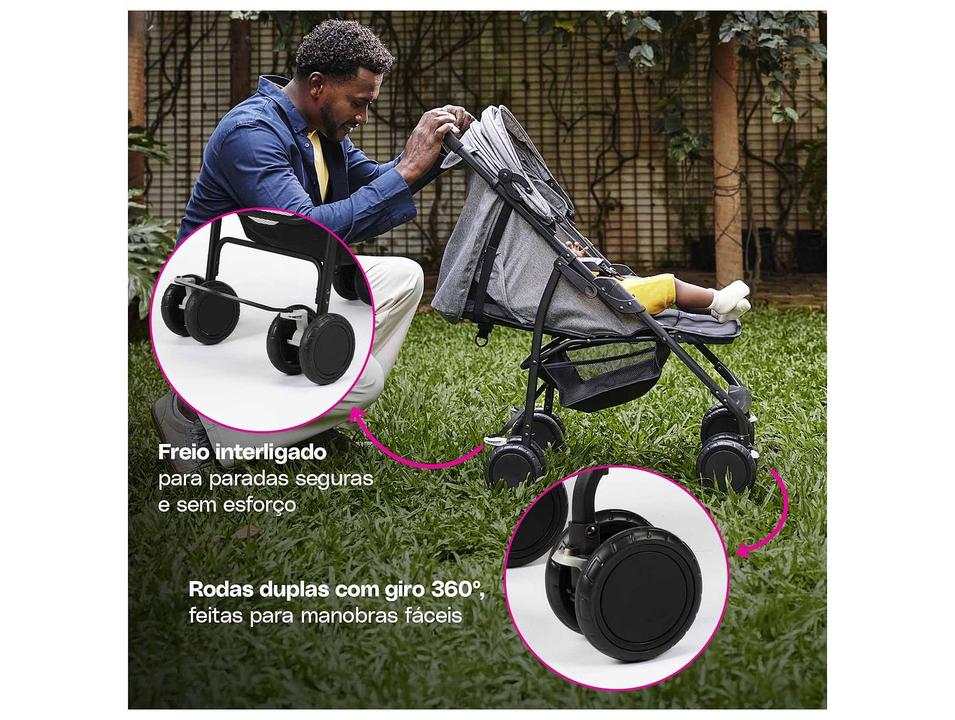 Carrinho de Bebê Cosco Kids Bross 4 Rodas 0 a 15kg - 11