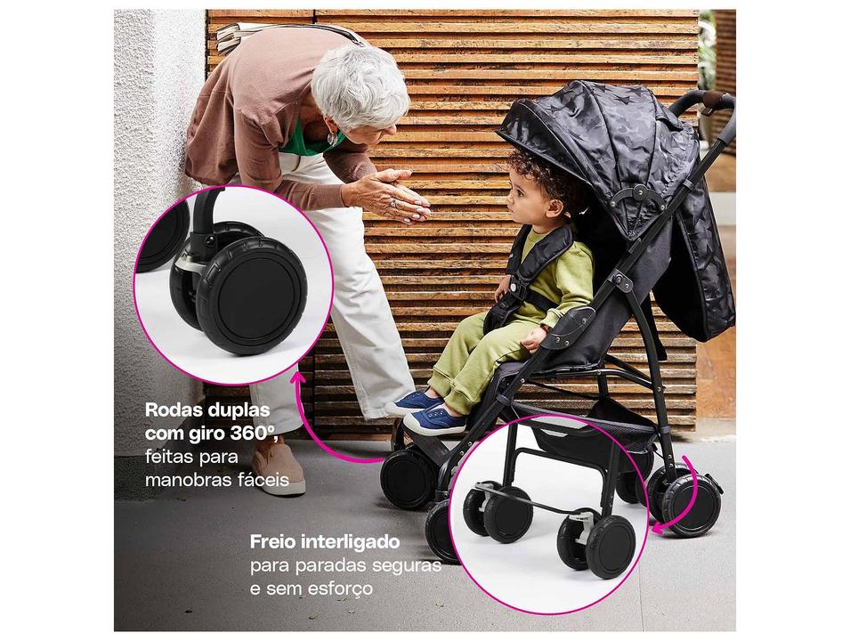 Carrinho de Bebê Cosco Kids Bross 4 Rodas 0 a 15kg - 11