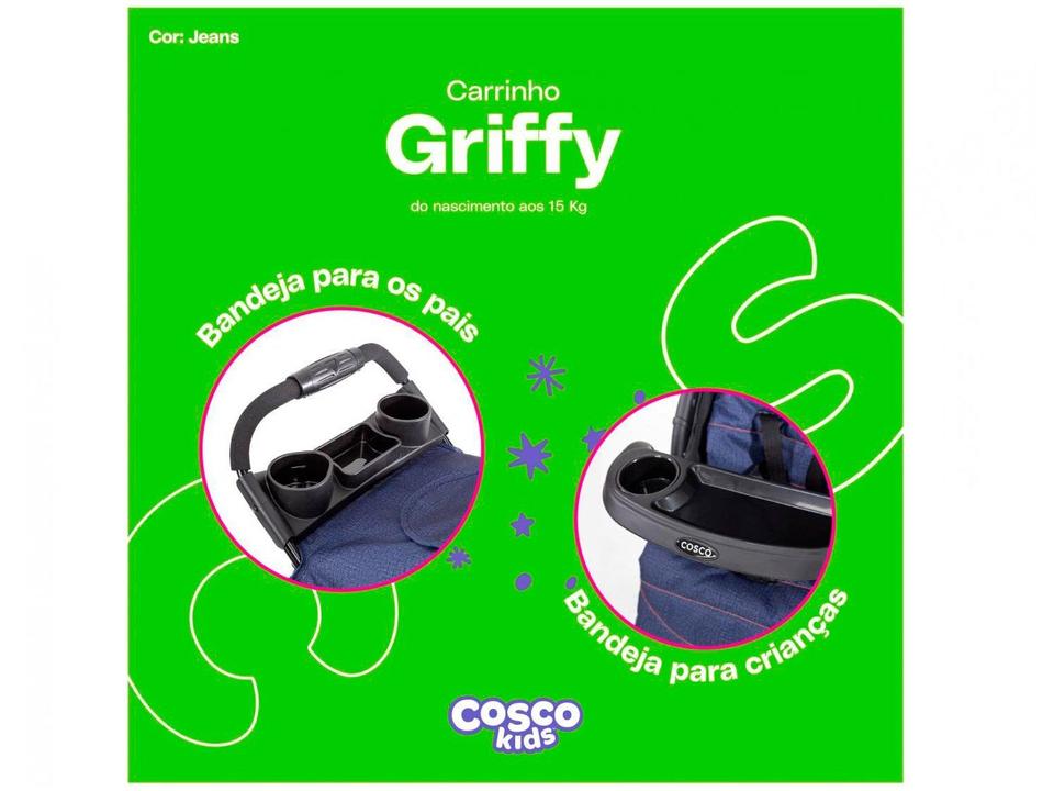Carrinho de Bebê Cosco Kids Griffy 4 Rodas - 14
