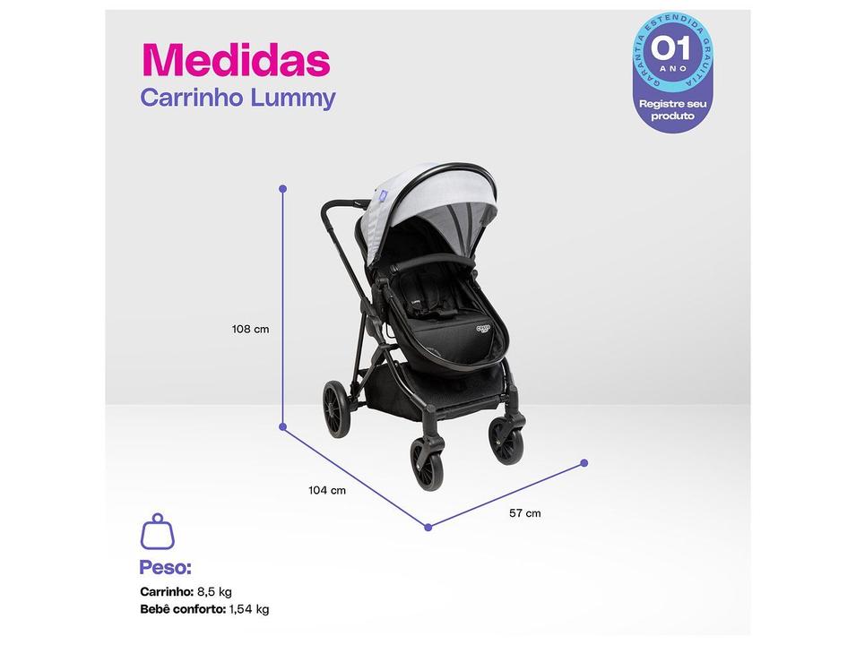 Carrinho de Bebê Cosco Kids Lummy até 22kg - 11