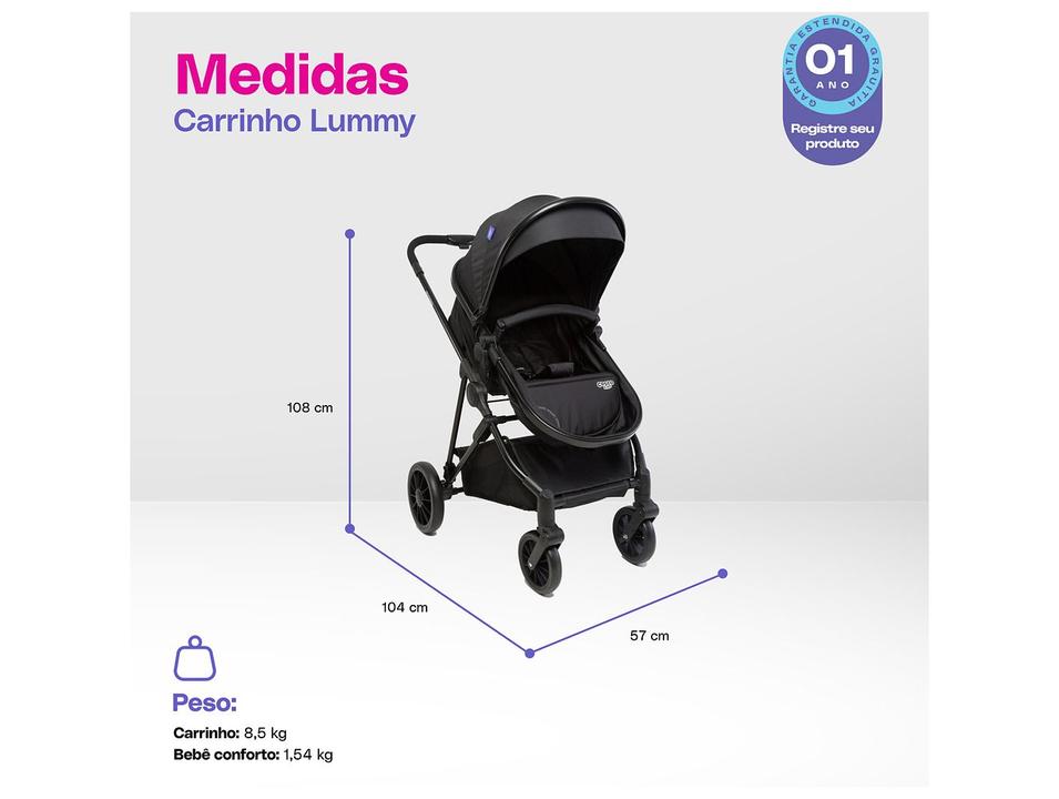 Carrinho de Bebê Cosco Kids Lummy até 22kg - 4
