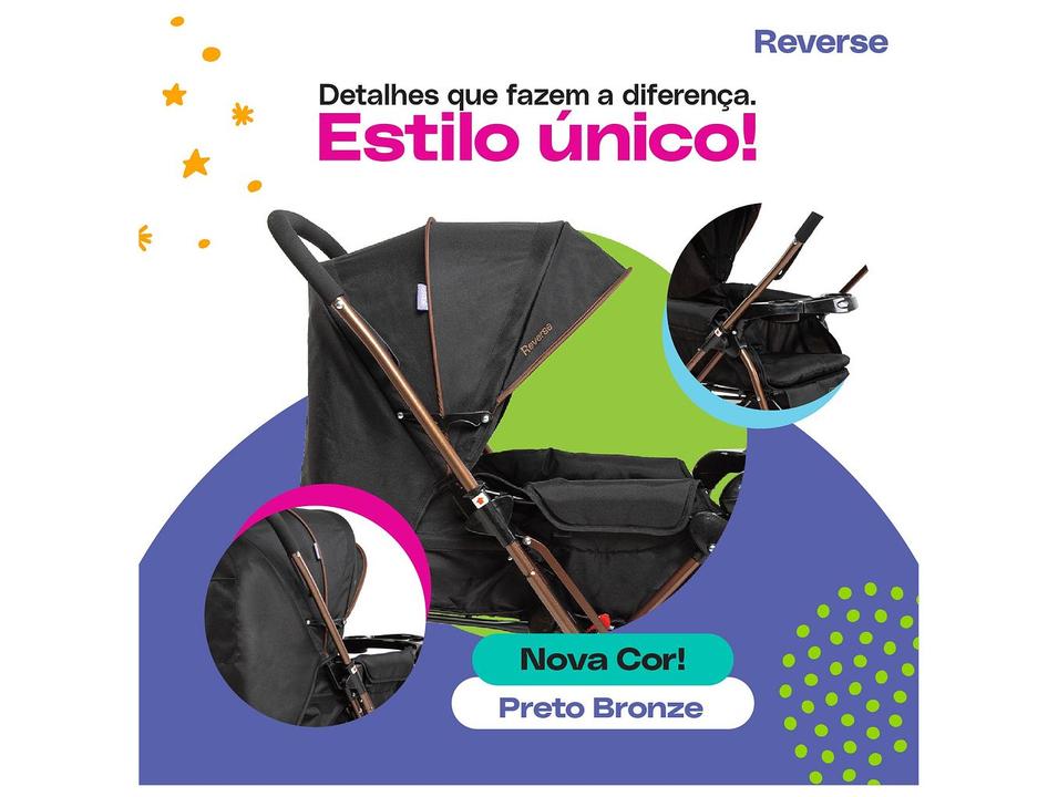 Carrinho de Bebê Cosco Kids Reverse Alça Reversível 0 a 15kg - 2