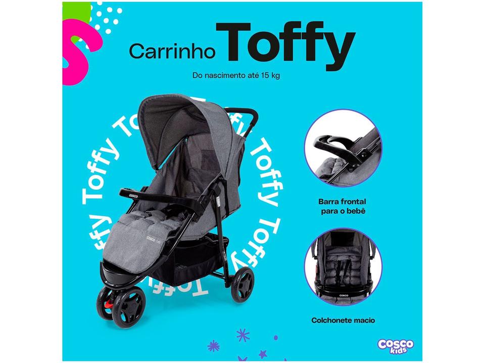 Carrinho de Bebê Cosco Kids Toffy 3 Rodas 0 a 15kg - 25