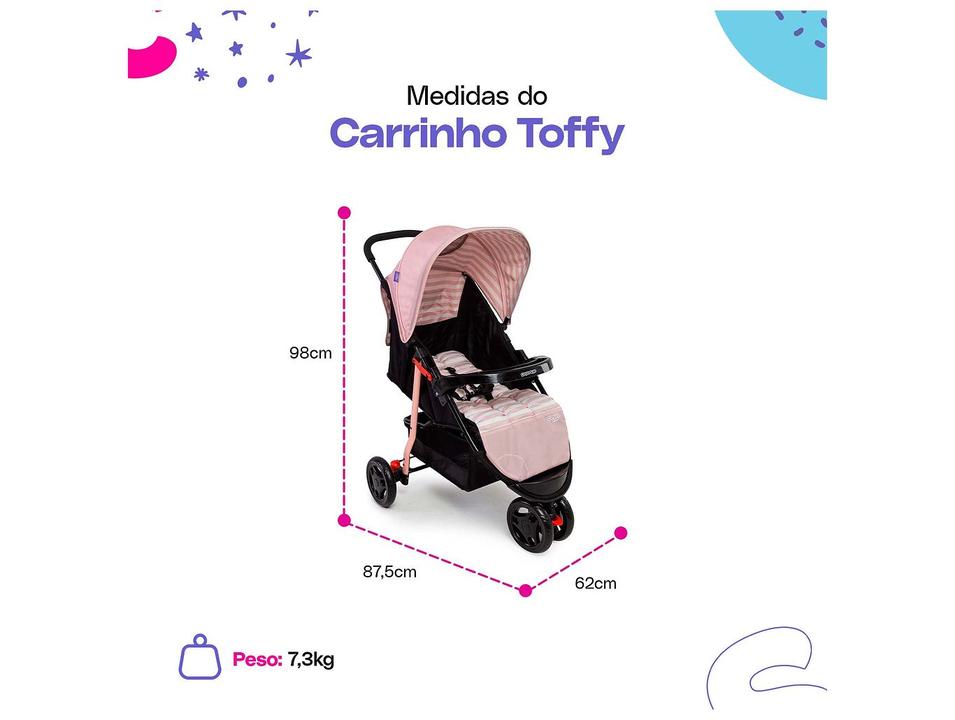 Carrinho de Bebê Cosco Kids Toffy 3 Rodas até 15kg - 11
