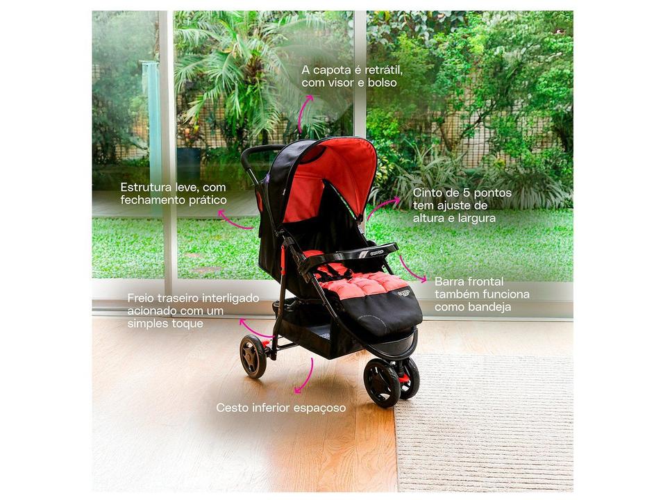 Carrinho de Bebê Cosco Kids Toffy 3 Rodas até 15kg - 2