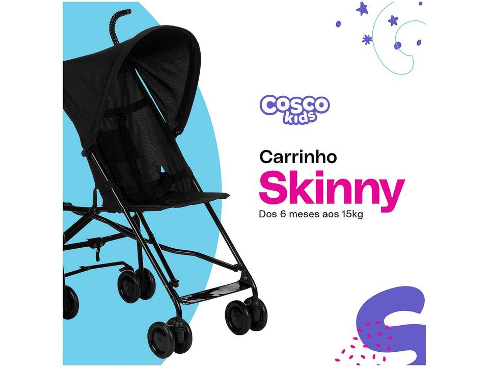 Carrinho de Bebê Guarda-chuva Cosco Kids Skinny até 15Kg - 1