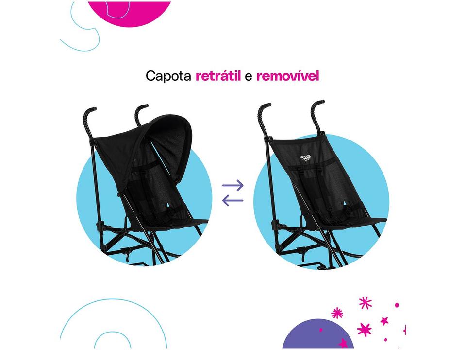Carrinho de Bebê Guarda-chuva Cosco Kids Skinny até 15Kg - 3