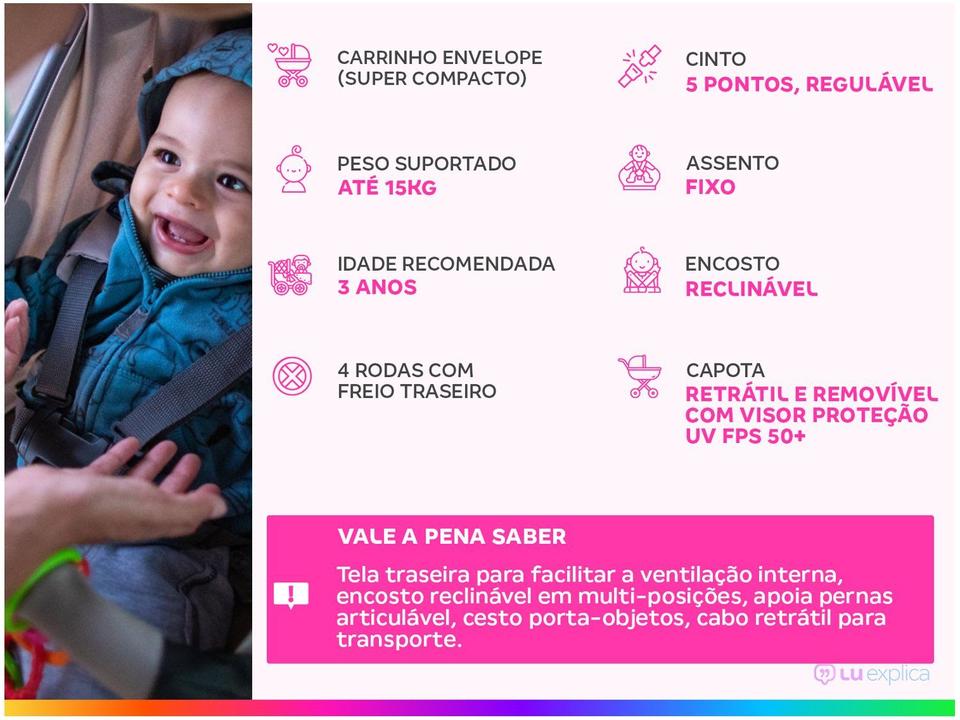 Carrinho de Bebê Kiddo Mascote até 15kg - 1