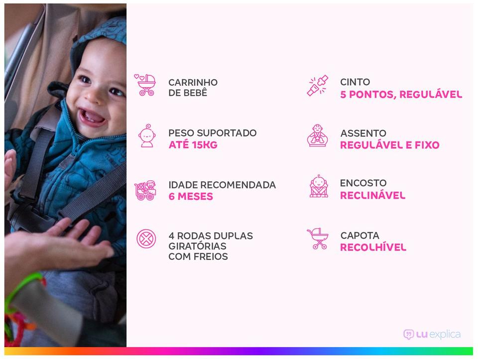 Carrinho de Bebê Stillo Elite - 1