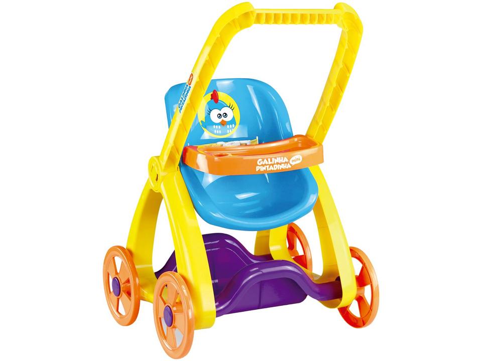 Carrinho de Boneca Galinha Pintadinha Azul - 3