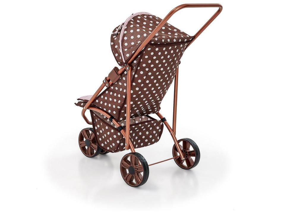 Carrinho de Boneca Premium Marrom e Rosa - 3