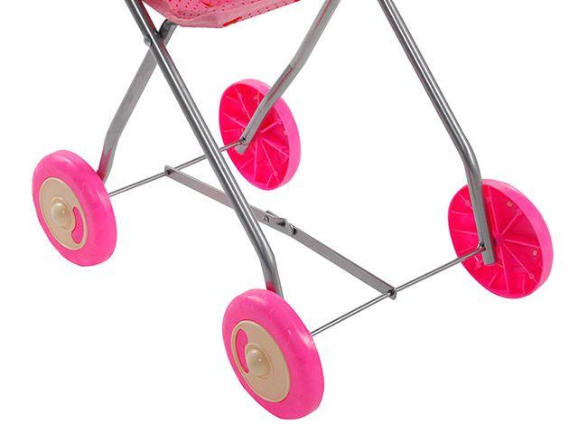 Carrinho de Boneca Semi Luxo 1 Rosa - 3