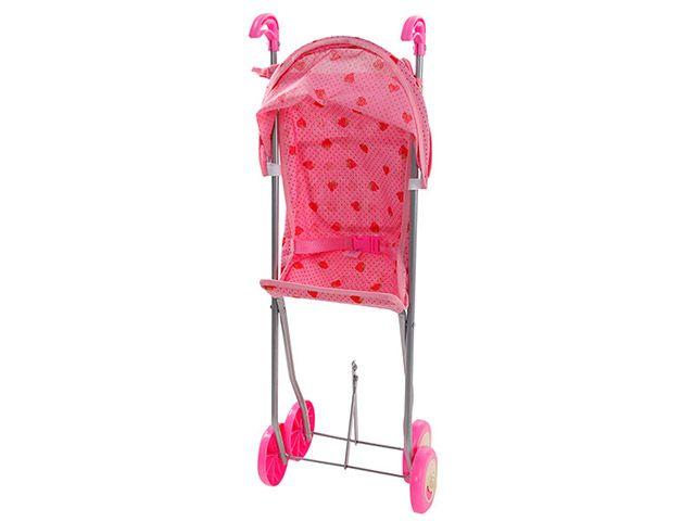 Carrinho de Boneca Semi Luxo 1 Rosa - 11