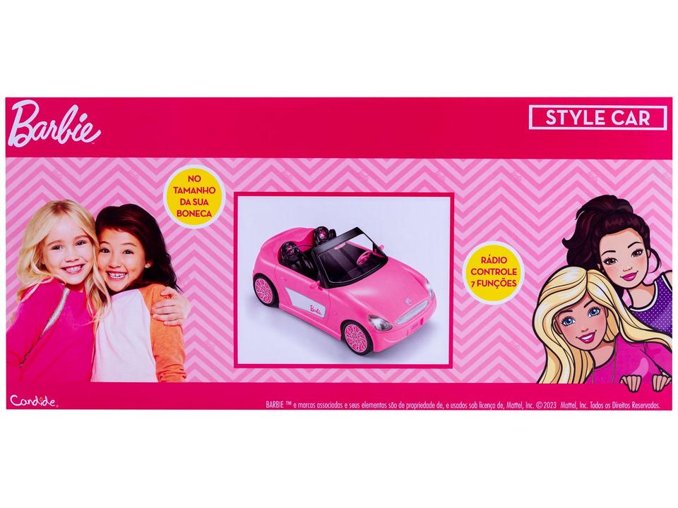 Carrinho de Controle Remoto Barbie Style Car - 8