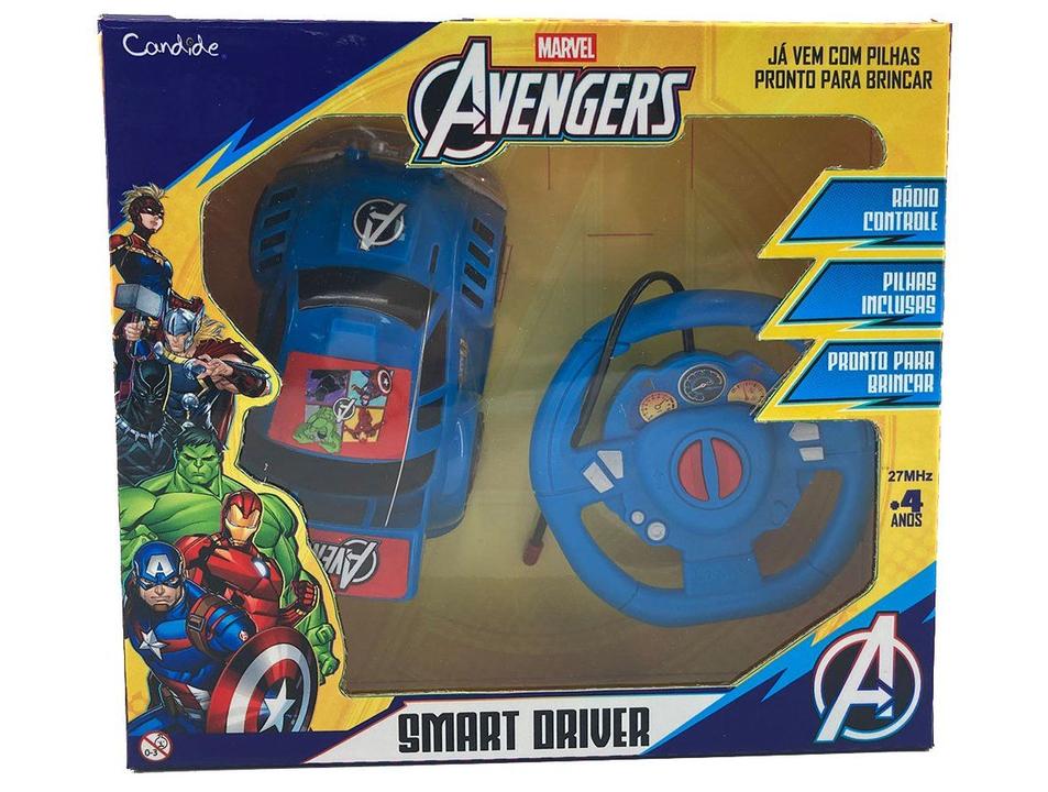 Carrinho de Controle Remoto Marvel Avengers Smart - 4