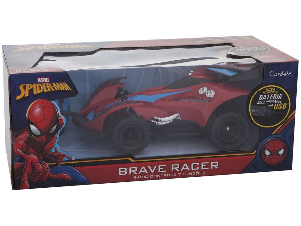 Carrinho de Controle Remoto Spiderman Brave - 3