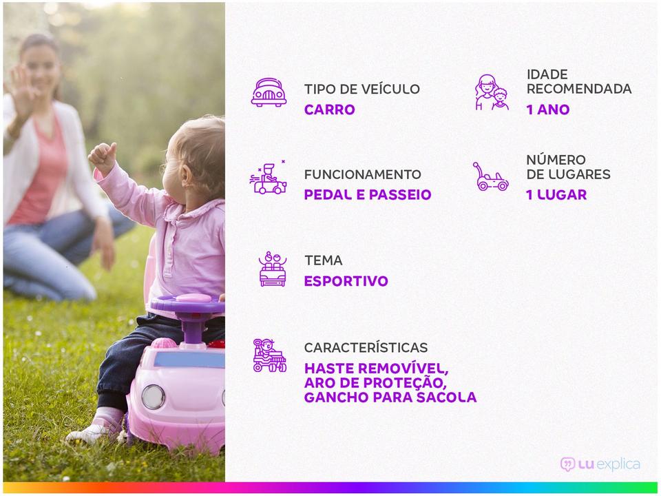 Carrinho de Passeio Infantil com Pedal Mc Laram - 1