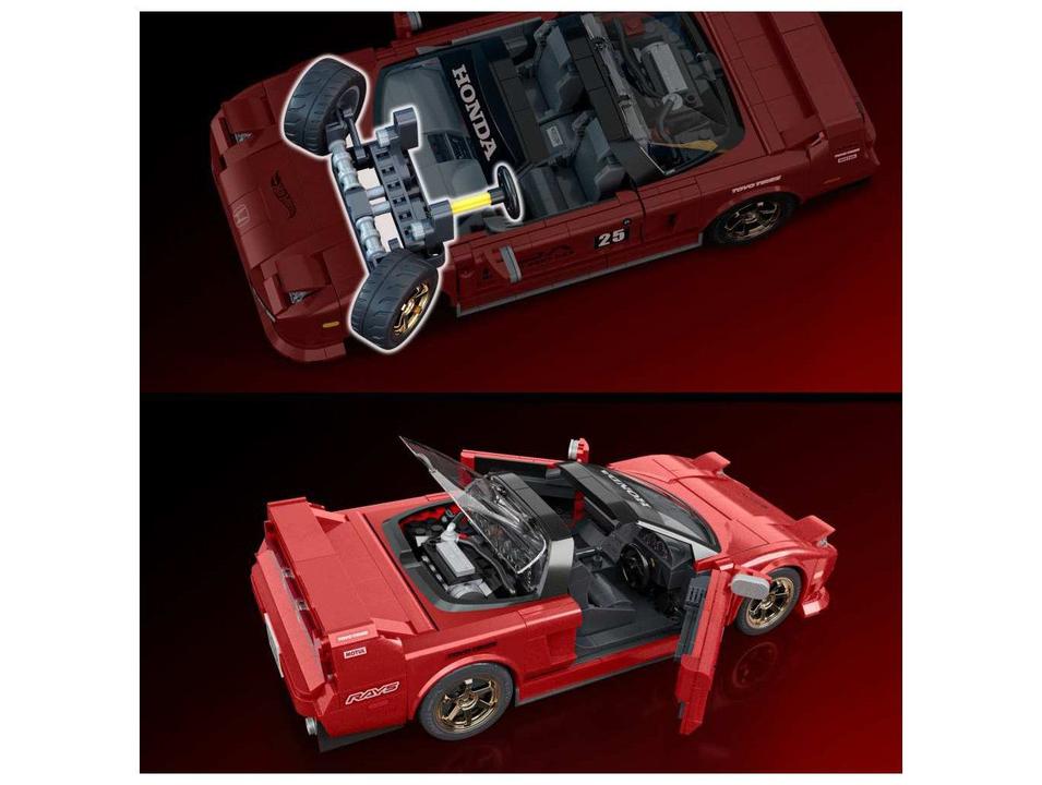 Carrinho Hot Wheels 90 Acura NSX Mattel Brick Shop - 3