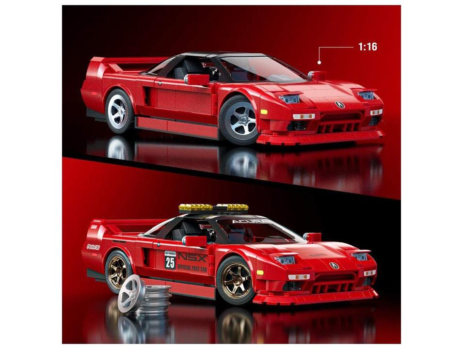 Carrinho Hot Wheels 90 Acura NSX Mattel Brick Shop - 5