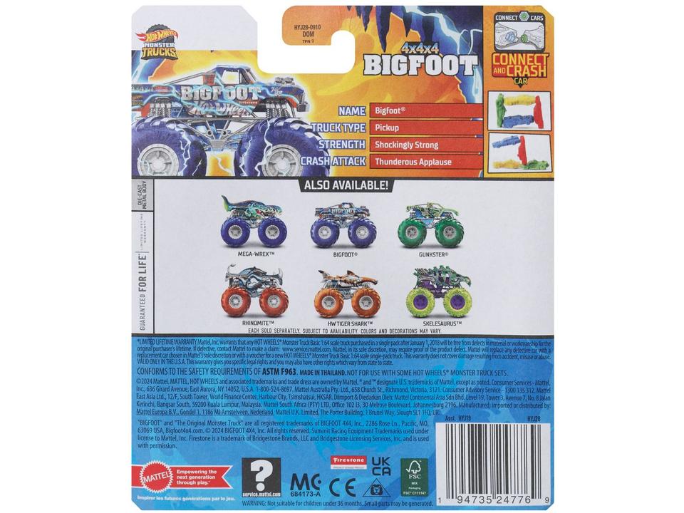 Carrinho Monster Trucks Hot Wheels - 3