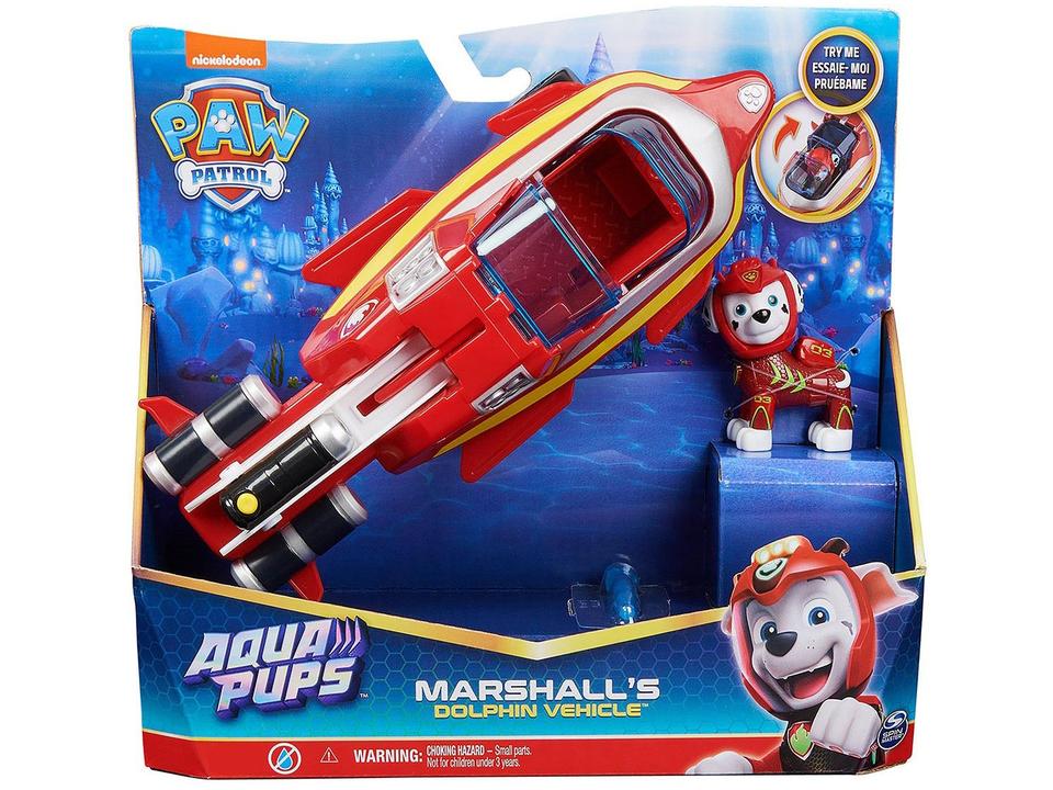 Carrinho Patrulha Canina Aqua Pups Marshall - 4