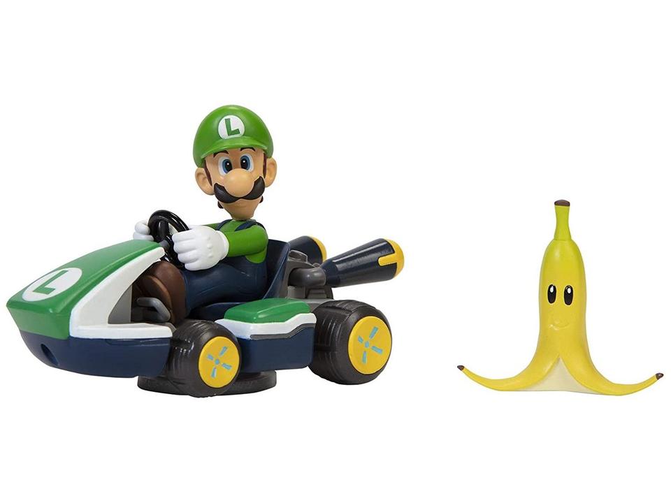 Carrinho Spin Out Mario Kart Luigi Candide - 1