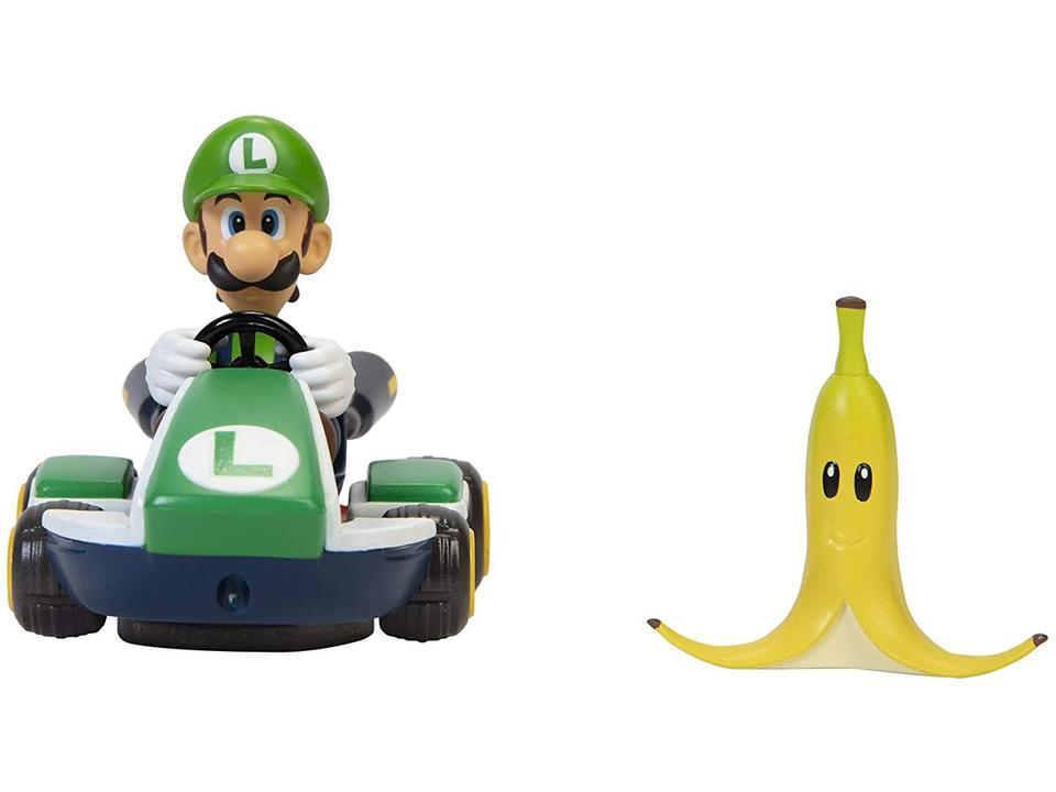 Carrinho Spin Out Mario Kart Luigi Candide - 4