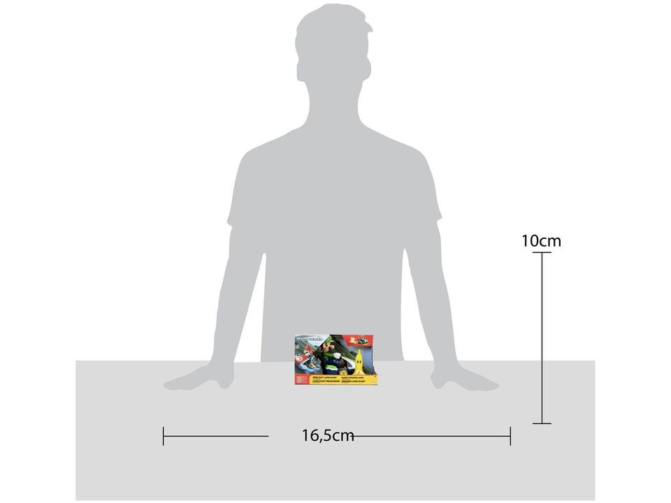 Carrinho Spin Out Mario Kart Luigi Candide - 8