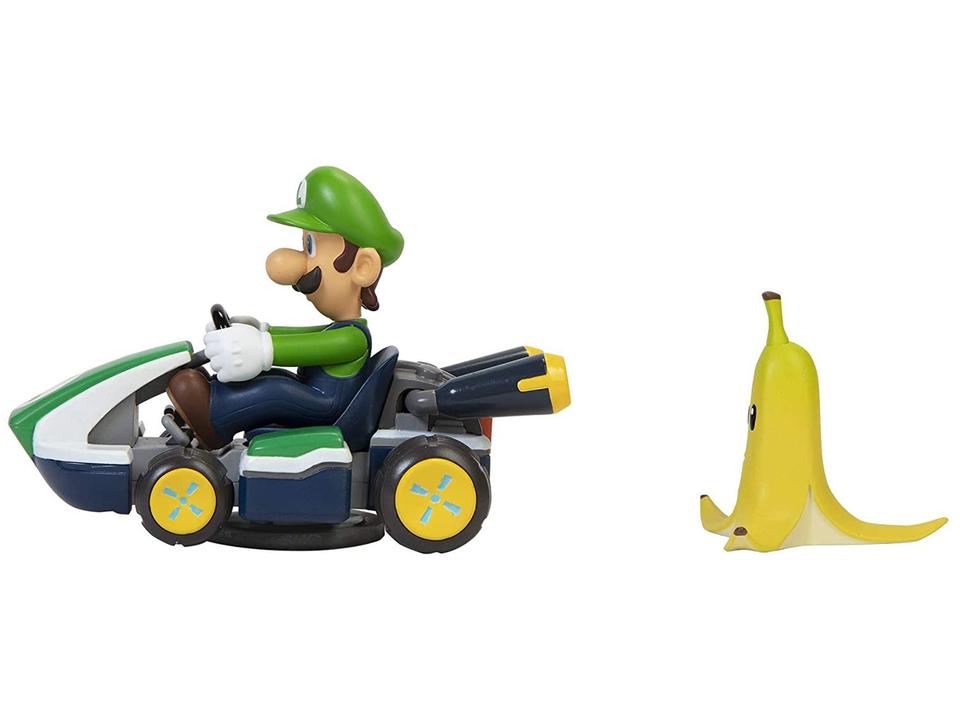 Carrinho Spin Out Mario Kart Luigi Candide - 3