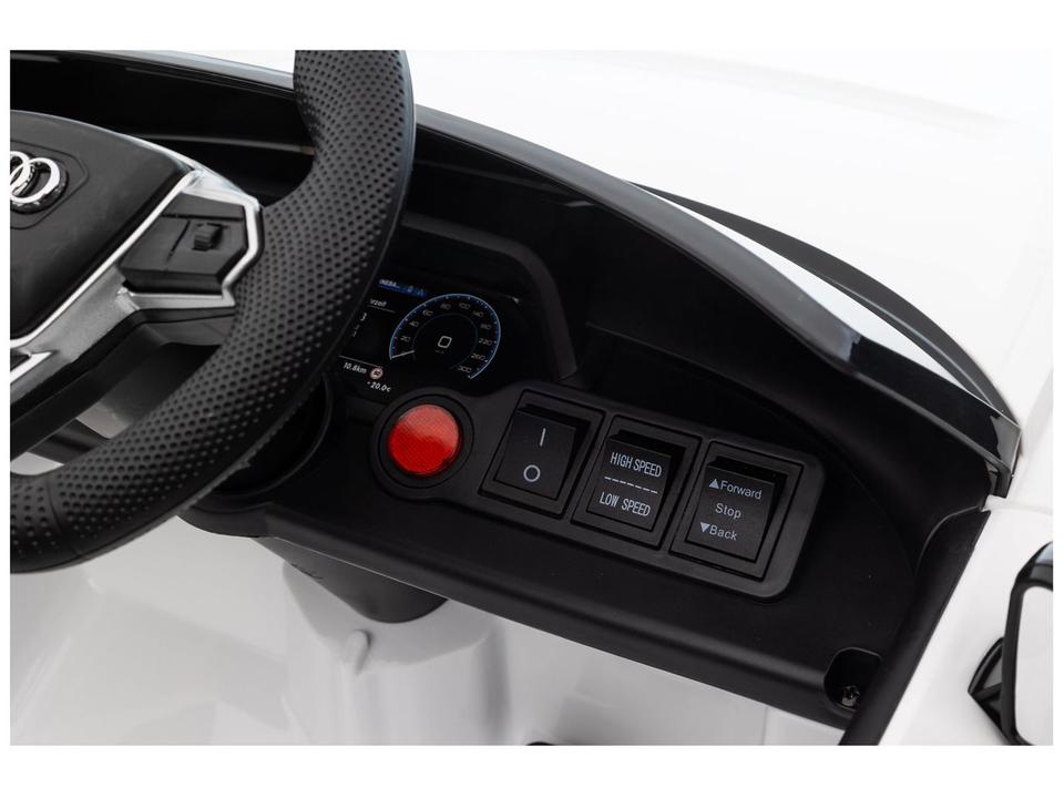 Carro Elétrico Infantil Branco Audi Bandeirante - 7