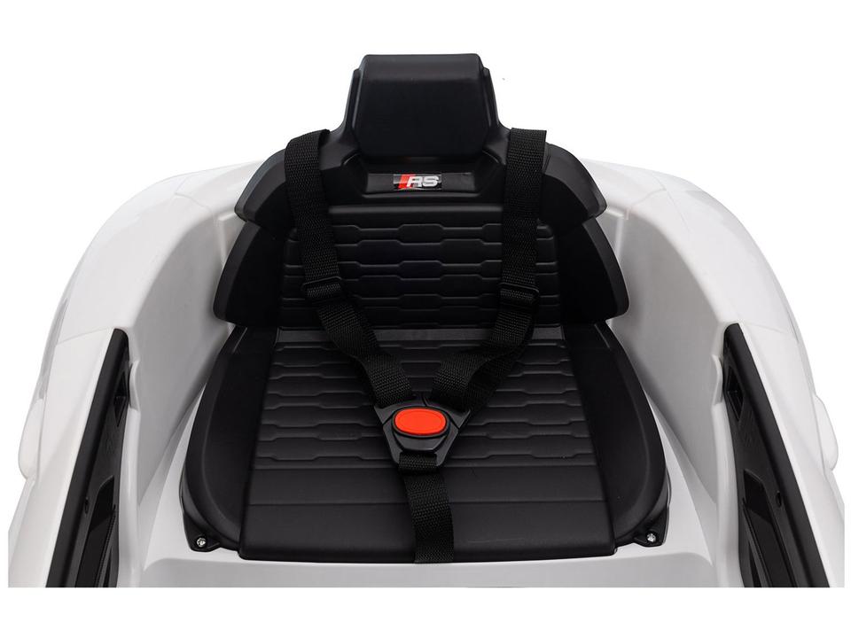 Carro Elétrico Infantil Branco Audi Bandeirante - 9