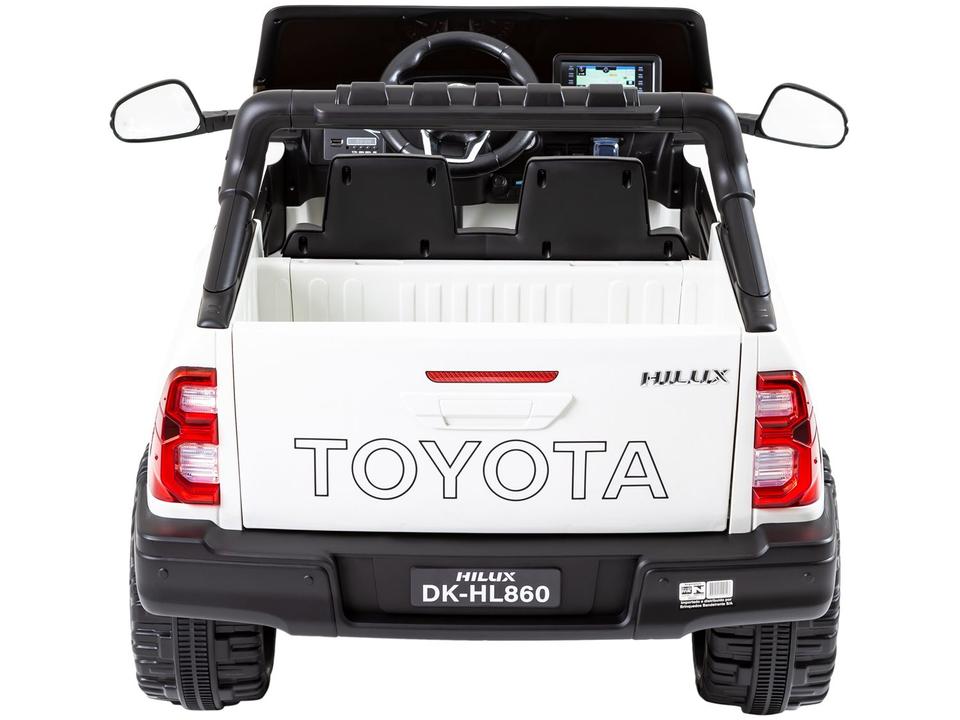 Carro Elétrico Infantil Branco Bandeirante - 6