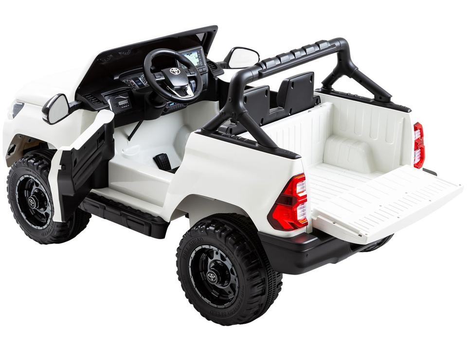 Carro Elétrico Infantil Branco Bandeirante - 5