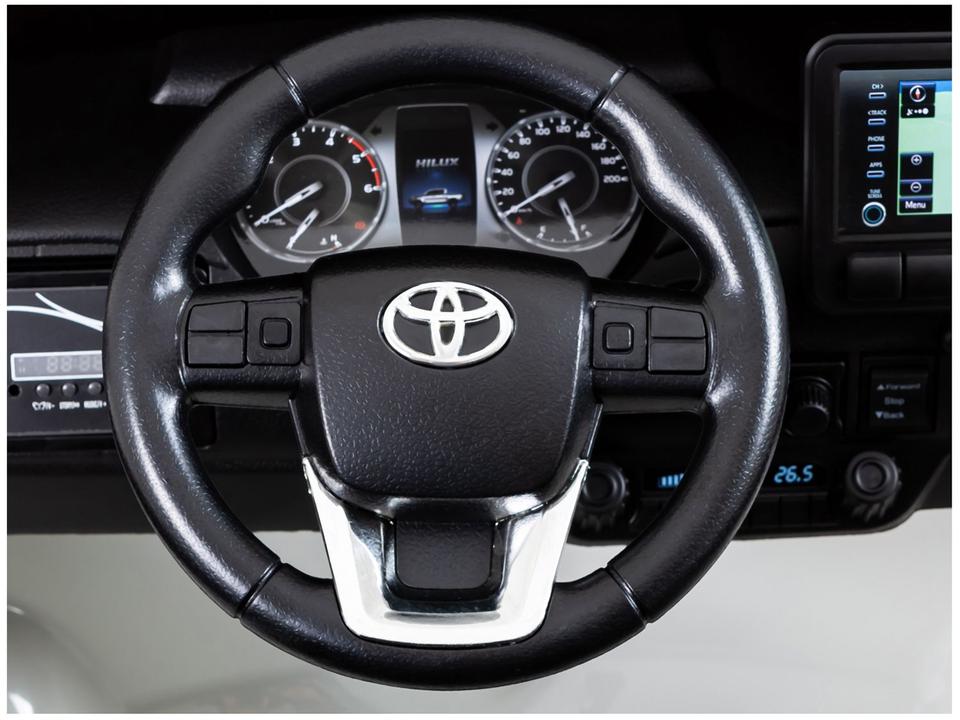 Carro Elétrico Infantil Branco Bandeirante - 9