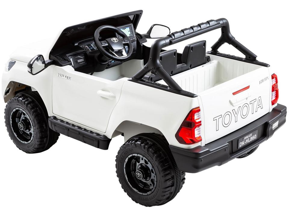 Carro Elétrico Infantil Branco Bandeirante - 4