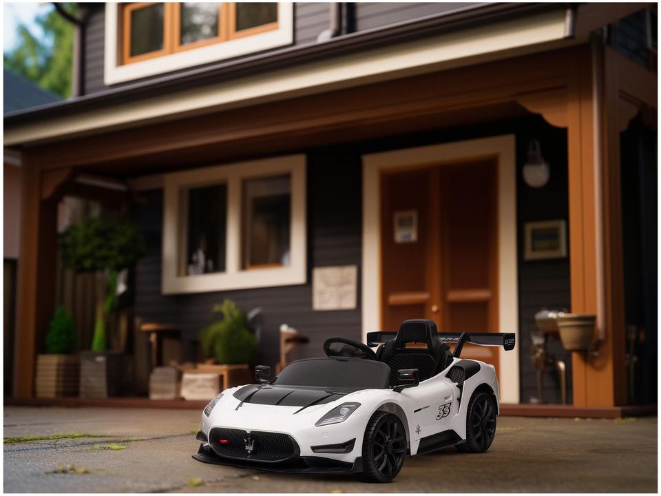 Carro Elétrico Infantil Branco Maserati - 1