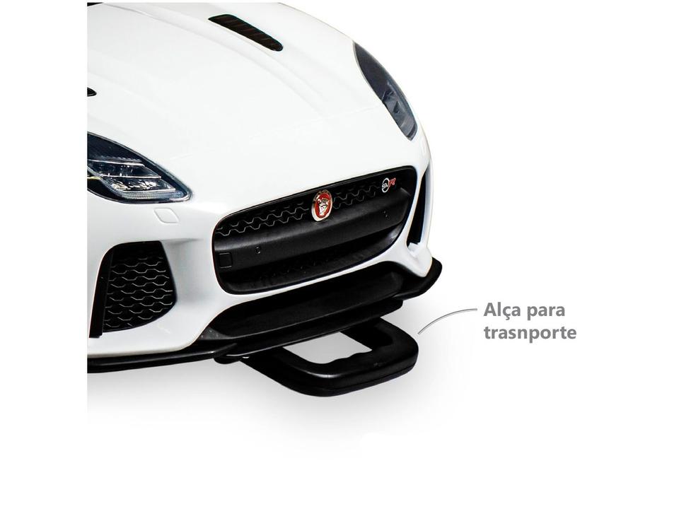Carro Elétrico Infantil Jaguar Branco Bandeirante - 3
