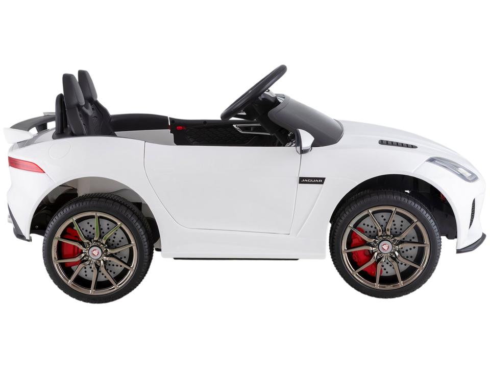 Carro Elétrico Infantil Jaguar Branco Bandeirante - 4