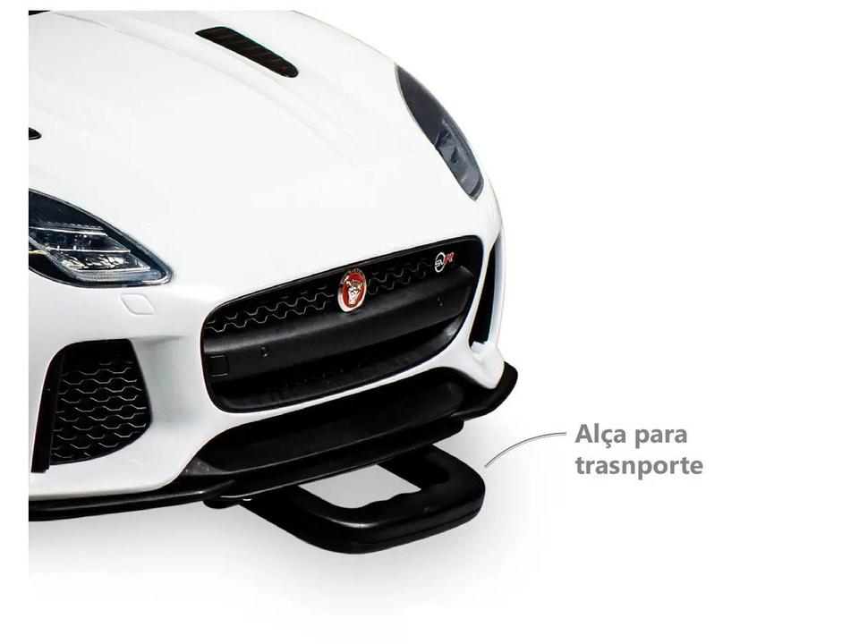 Carro Elétrico Infantil Jaguar Branco Bandeirante - 13