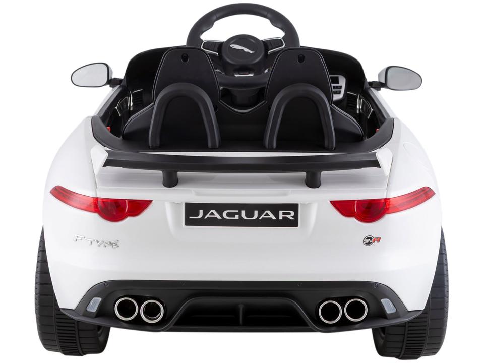 Carro Elétrico Infantil Jaguar Branco Bandeirante - 6