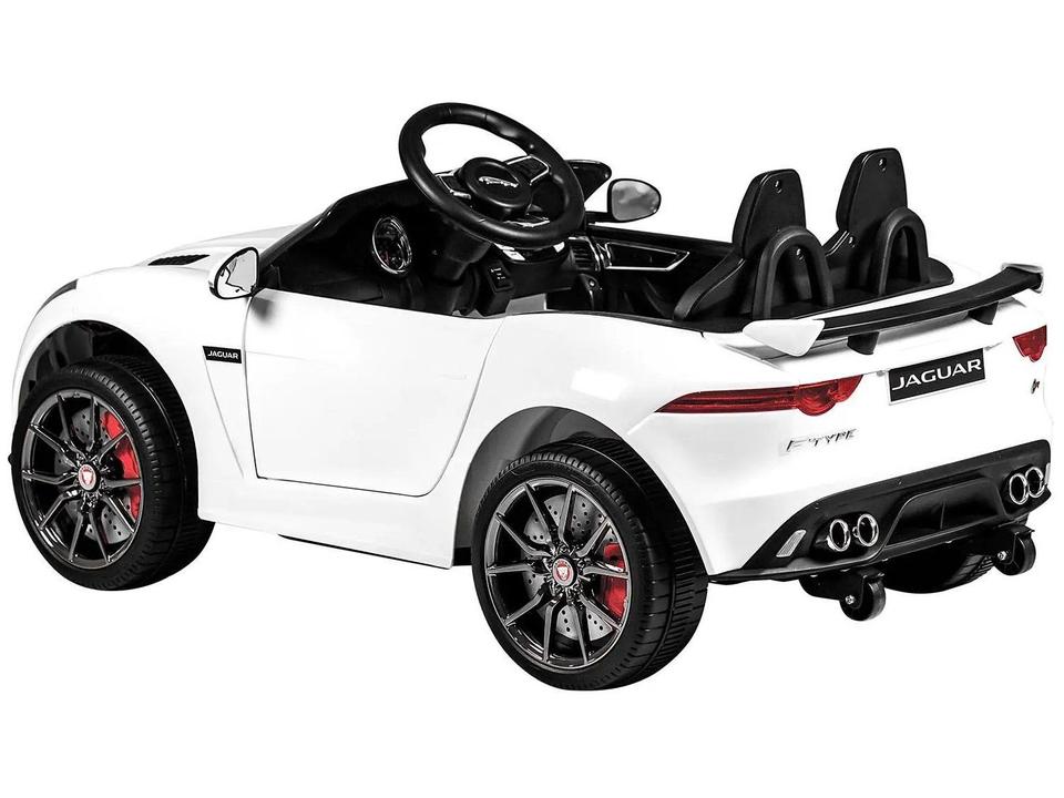 Carro Elétrico Infantil Jaguar Branco Bandeirante - 2