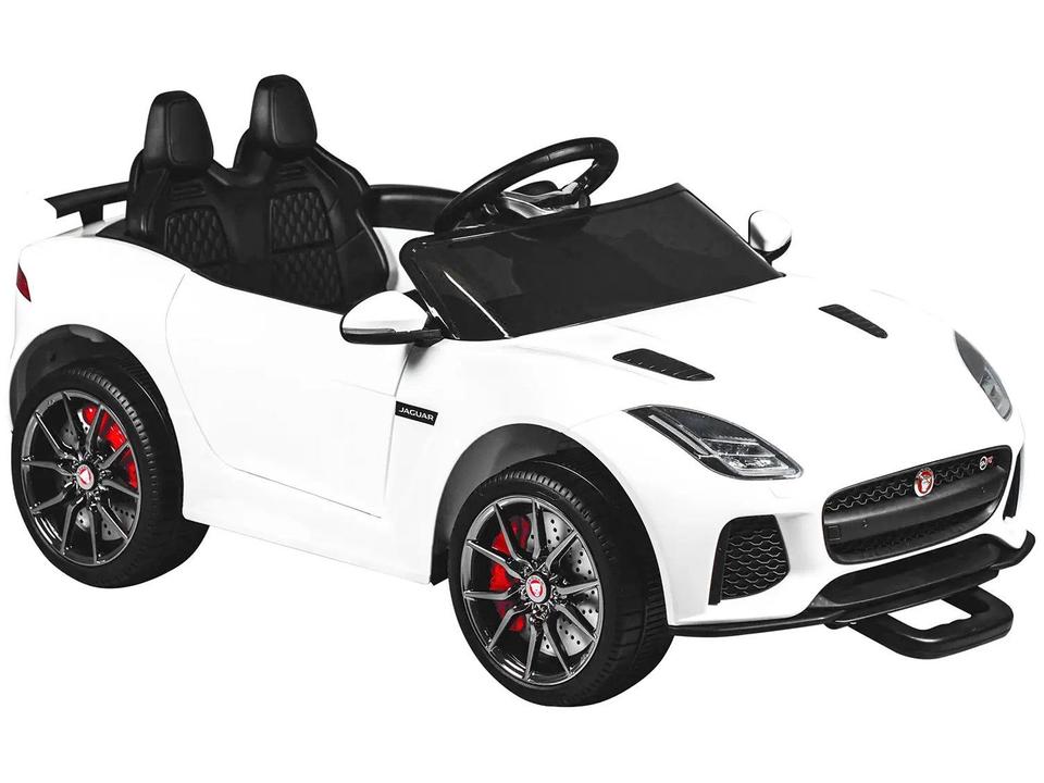Carro Elétrico Infantil Jaguar Branco Bandeirante - 1