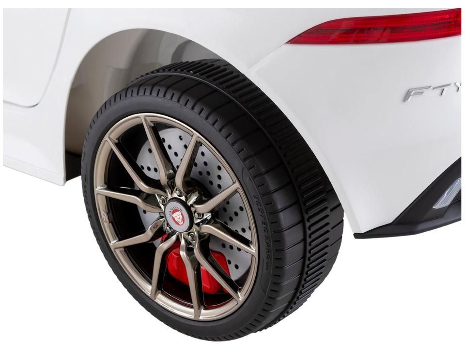 Carro Elétrico Infantil Jaguar Branco Bandeirante - 10