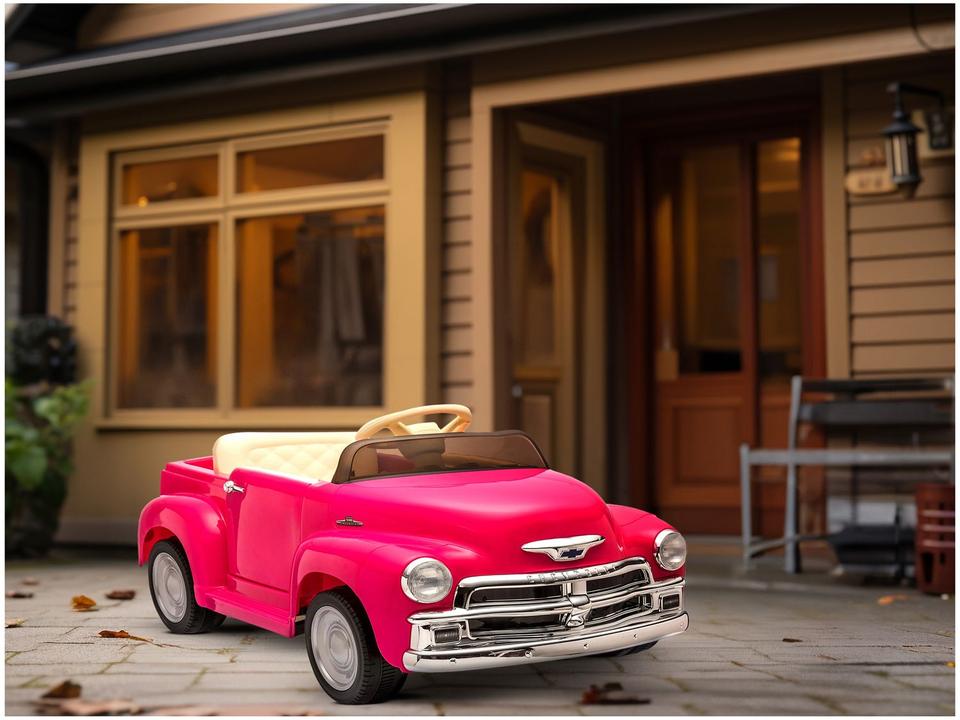 Carro Elétrico Infantil Rosa Bandeirante Chevy - 1