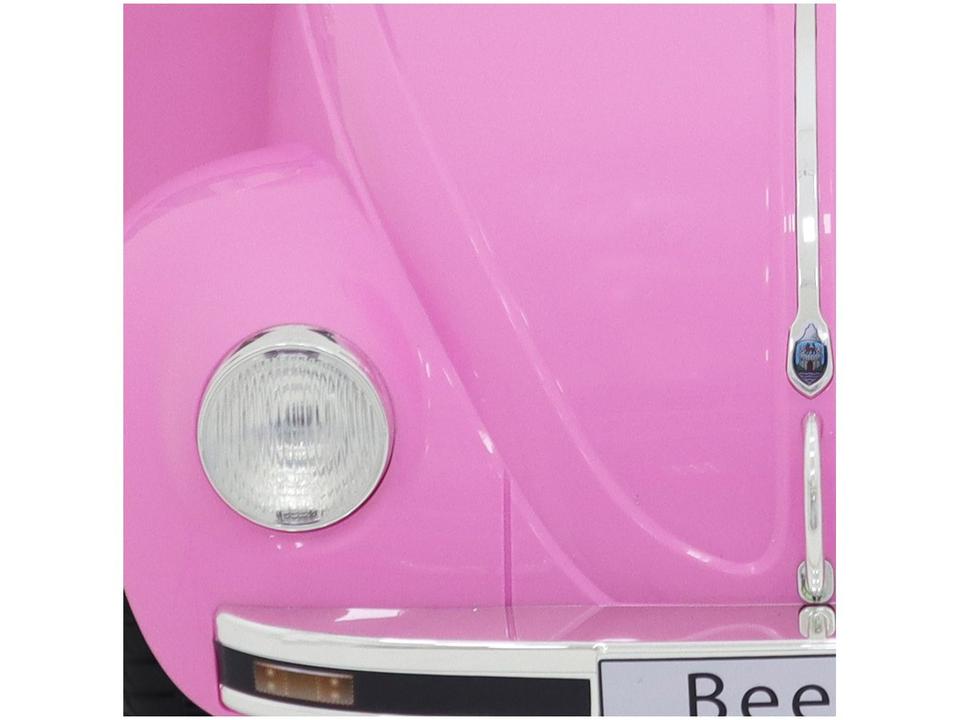 Carro Elétrico Infantil Rosa Volkswagen Beetle - 5