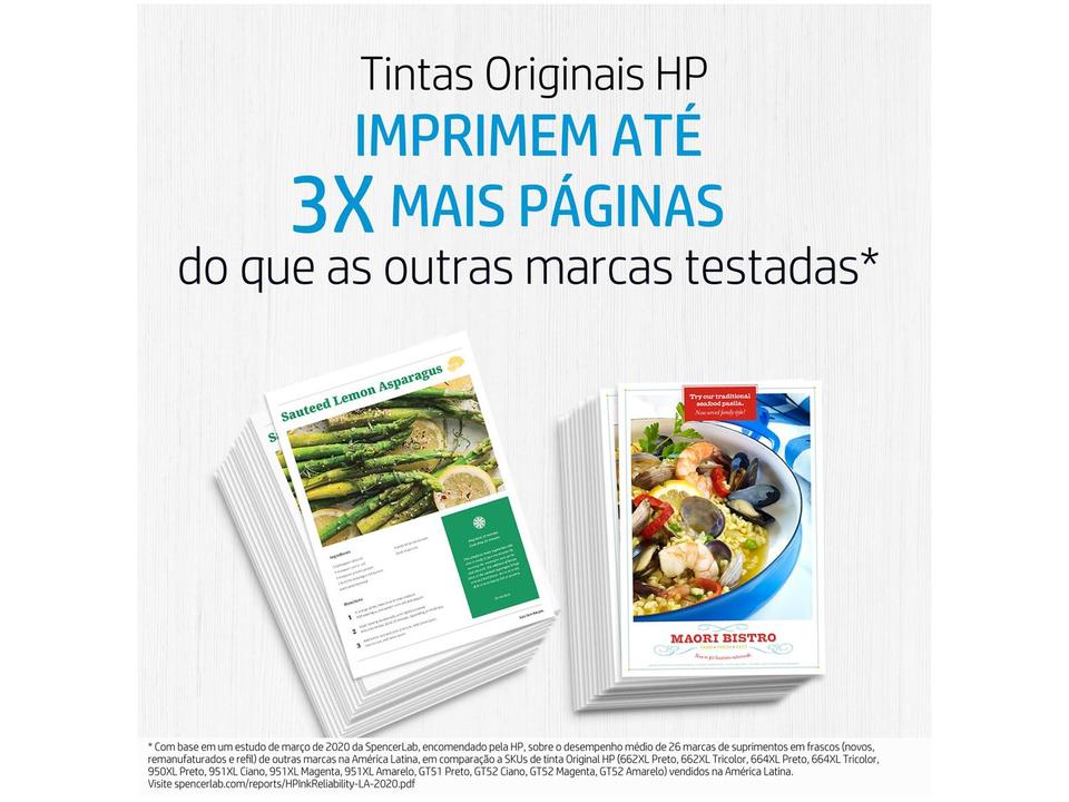 Cartucho de Tinta HP 667 Preto Original - 3
