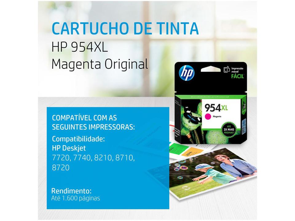Cartucho de Tinta HP 954 XL Magenta - 1