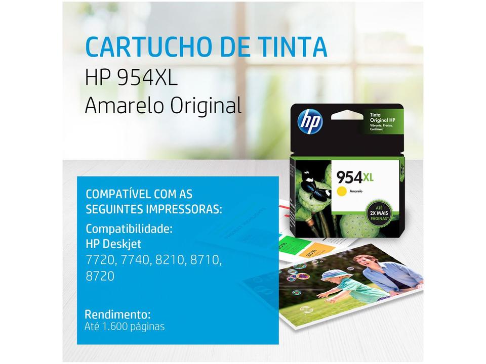 Cartucho de Tinta HP 954XL Amarelo - 1