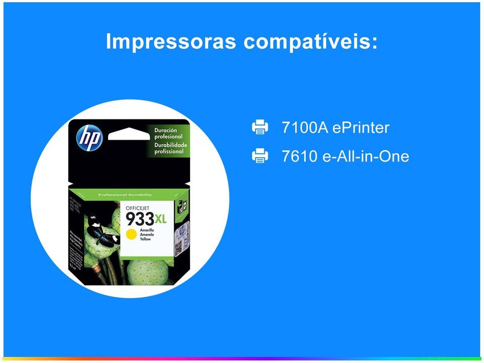 Cartucho de Tinta HP Amarelo 933 XL - 1